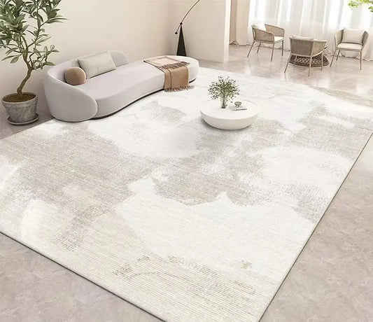 Minimalism Beige Carpet Rug - Decorstly