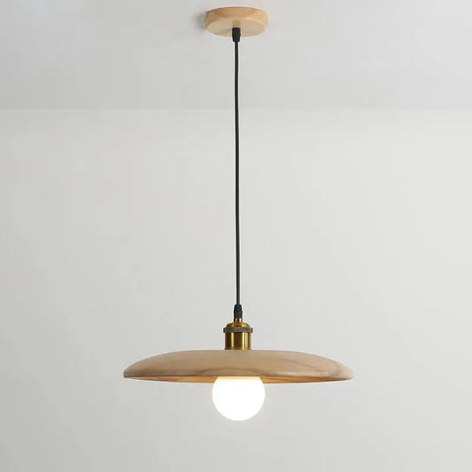 Wooden Saucer Radiance Pendant Light - Decorstly