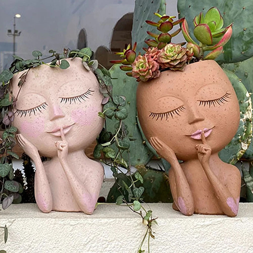Flora Face Succulent Planter