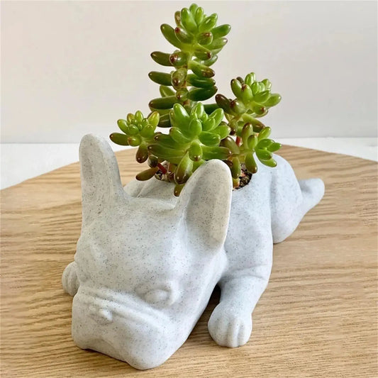 Succulent Bulldog Planter - Decorstly