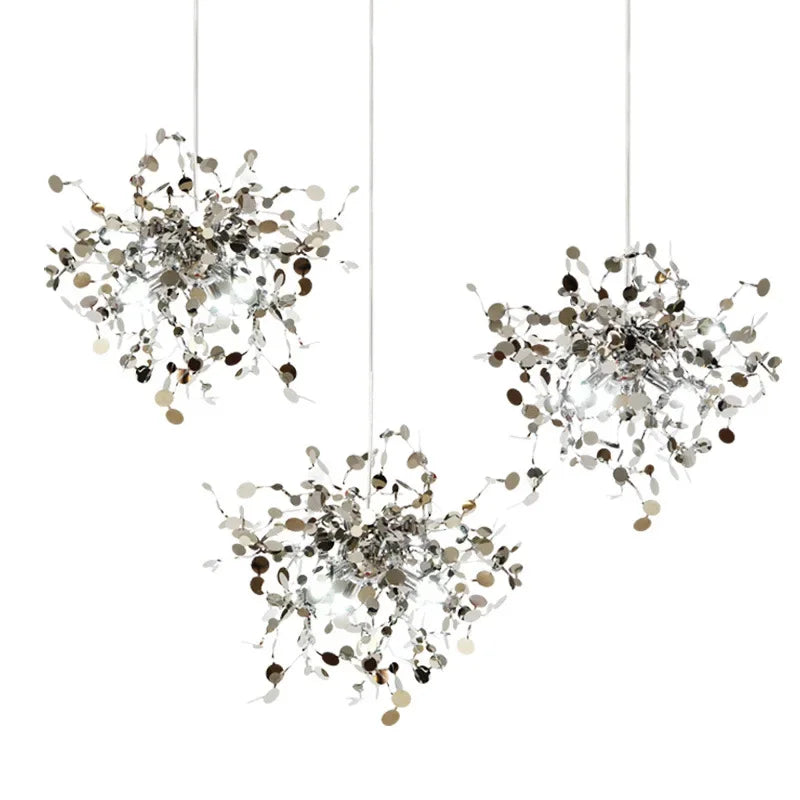 Chrome Steel Chandelier
