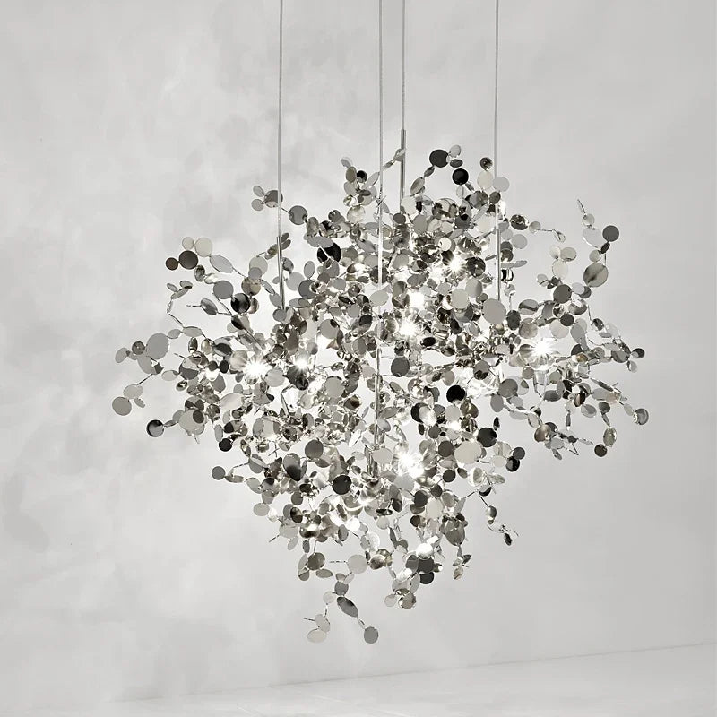 Chrome Steel Chandelier