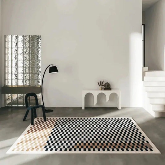 Minimalist Checkerboard Carpet Rug - Decorstly