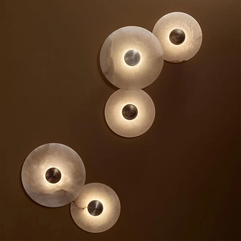 Natural Hallway Marble Wall Scone
