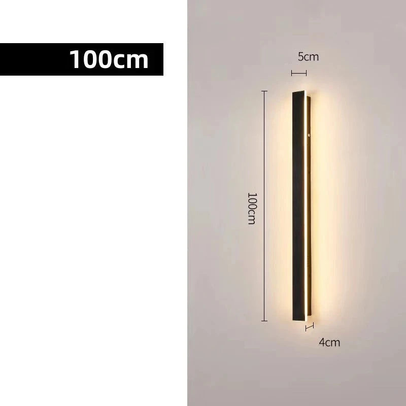 Modern exterior wall lights: UrbanGlow Aluminum Wall Lamp illuminating an urban setting with sleek and contemporary design.