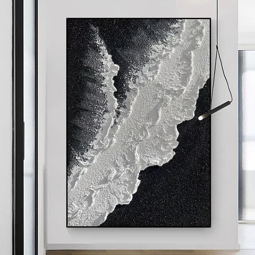 Golden Foil Abstract Canvas Art