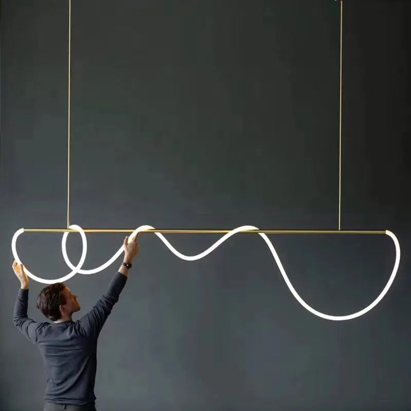 Twist Flow Chandelier