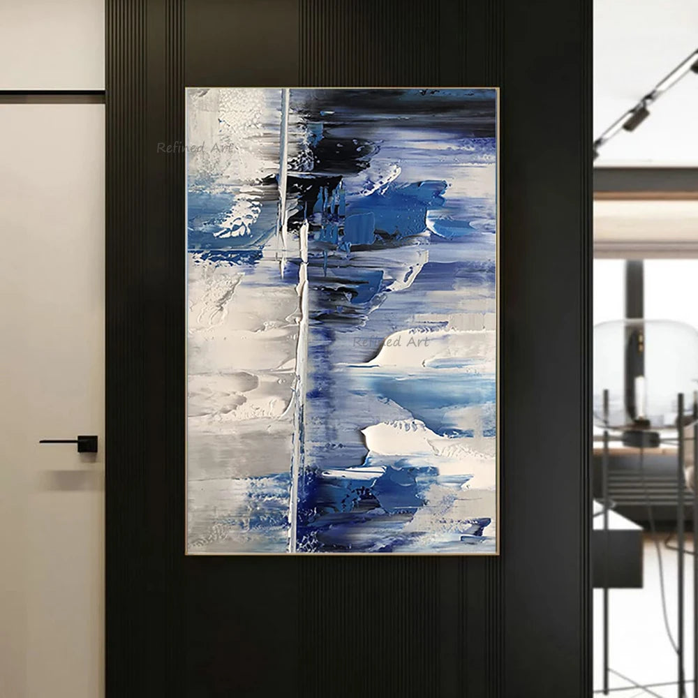 Hand-painted Colorful Canvas Art