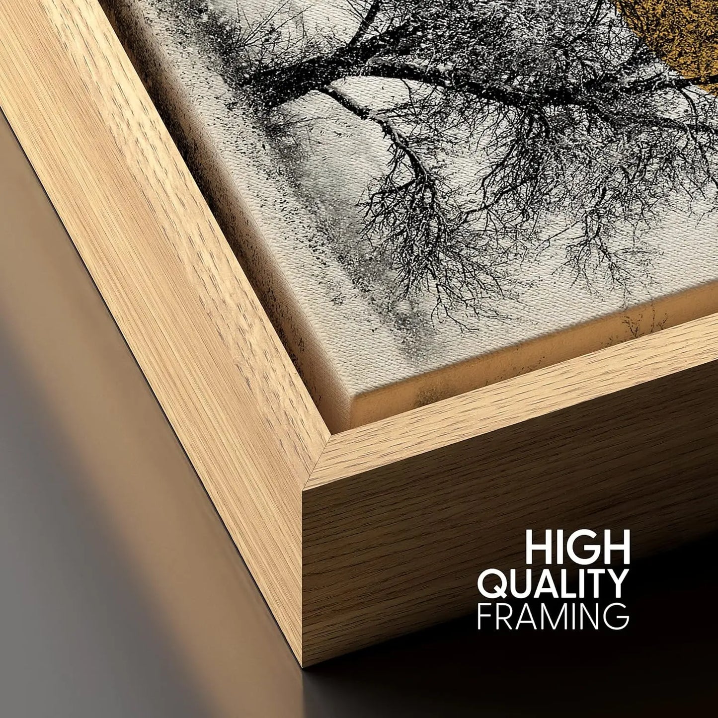 Tree Branches Under Sun Canvas Art - Decorstly