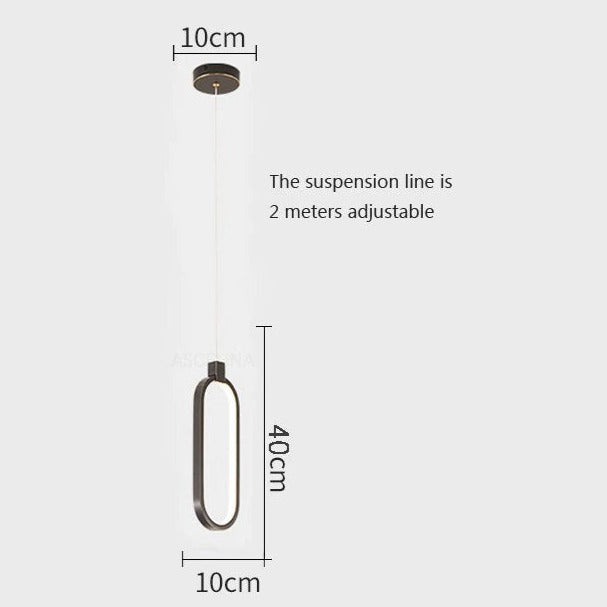 A modern Luminance LED Pendant Light with sleek design and adjustable brightness. Perfect for contemporary interiors.