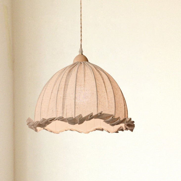 Vintage Fabric Linen Chandelier
