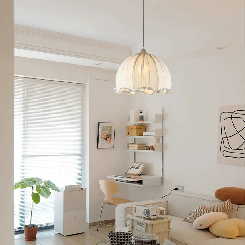 Vintage Fabric Linen Chandelier