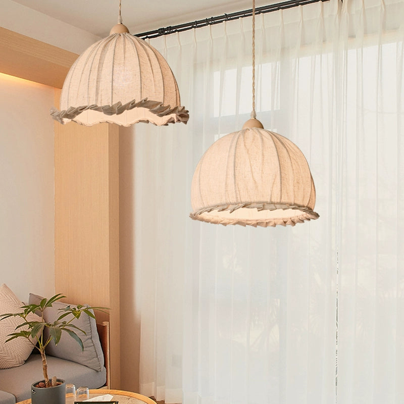 Vintage Fabric Linen Chandelier