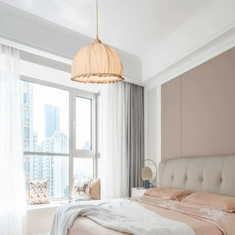 Vintage Fabric Linen Chandelier - Decorstly