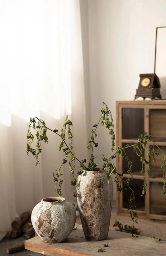 Wabi Sabi Rustic Pottery Vases - Decorstly