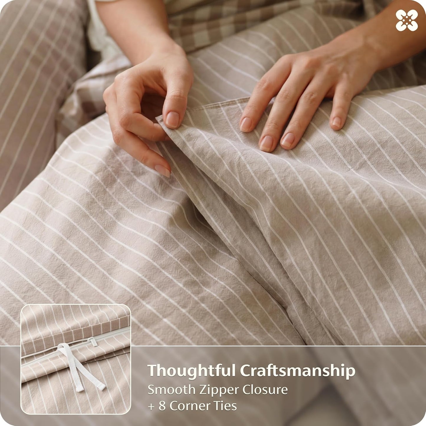 Yarn Dyed Striped Duvet Cover