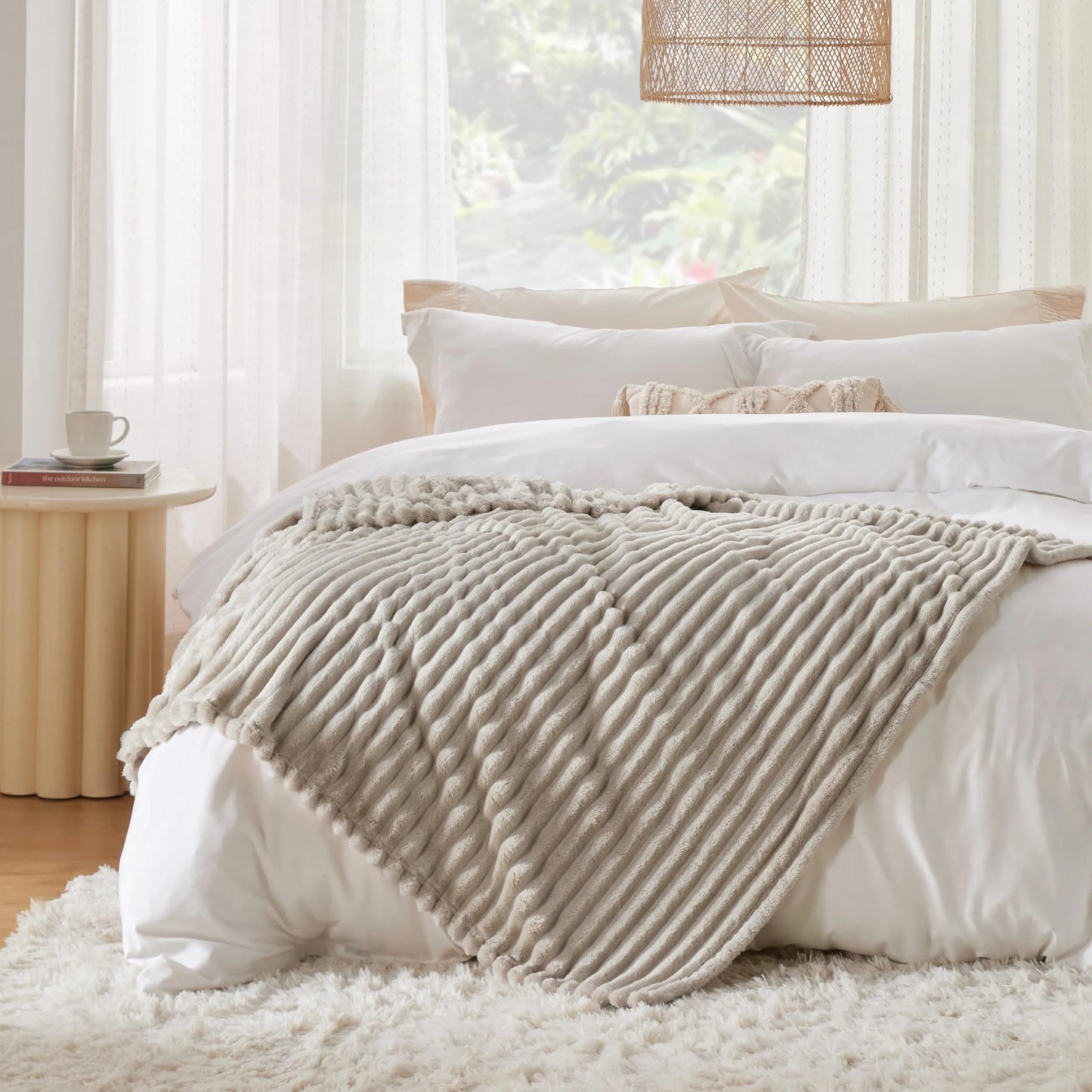 Soft Coral Plush Blanket