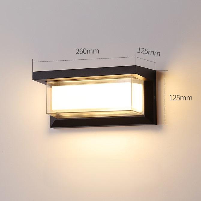 LED porch light with motion sensor, casting a subtle glow for added security.