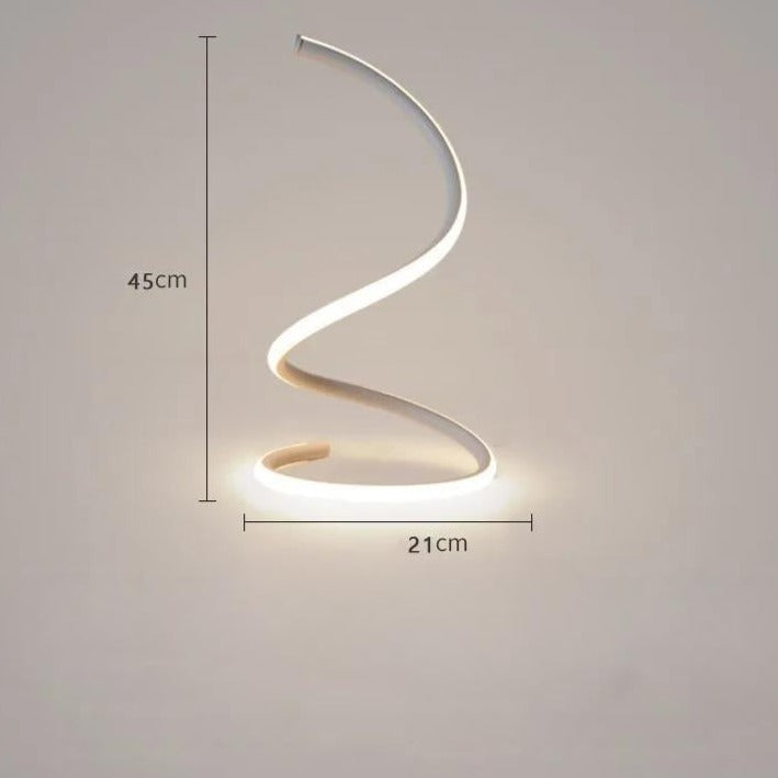 SpiralGlow LED Table Lamp
