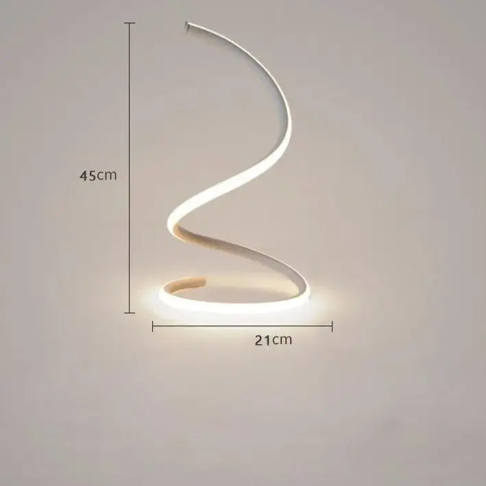 SpiralGlow LED Table Lamp - Decorstly