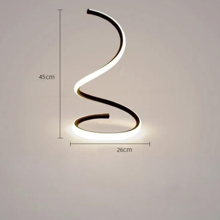 SpiralGlow LED Table Lamp