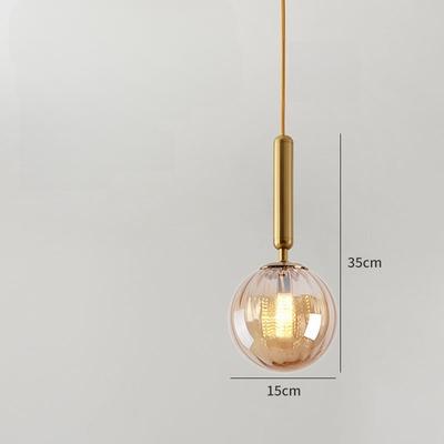 Glass Ball Kitchen Island Pendant Light