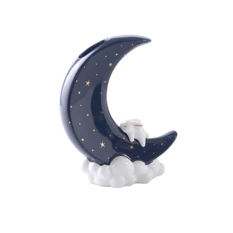 black moon vase