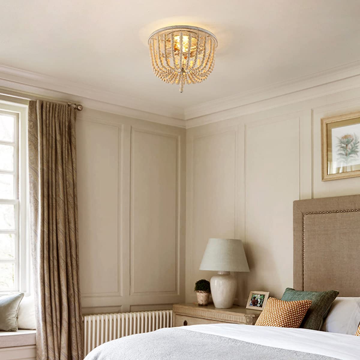 Beaded Flush Mount Light 3