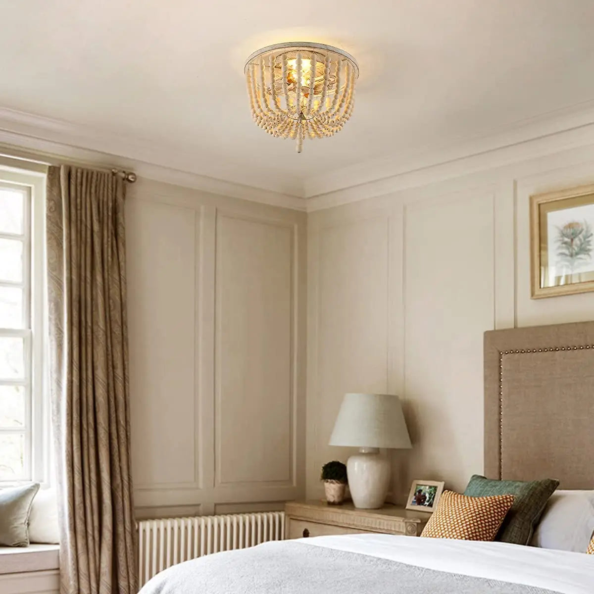 Beaded Flush Mount Light 3