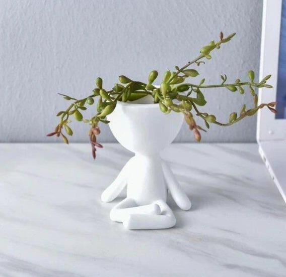 White Ceramic Planter A