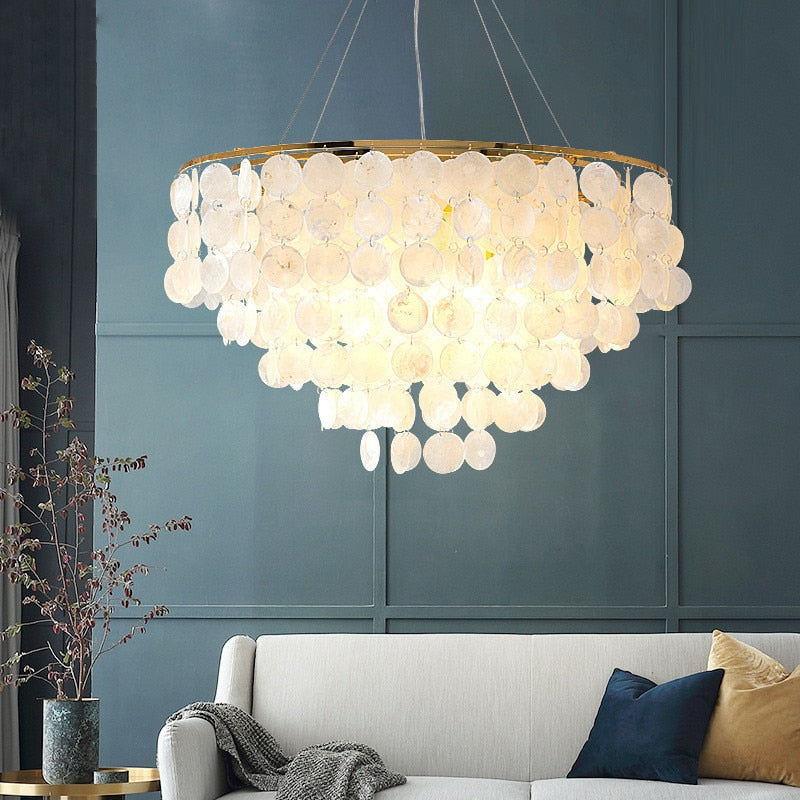Shell Parasol Chandelier
