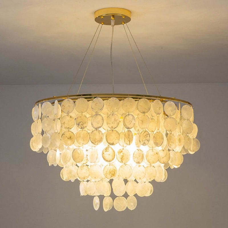 Loire Chandelier: Yellow Light