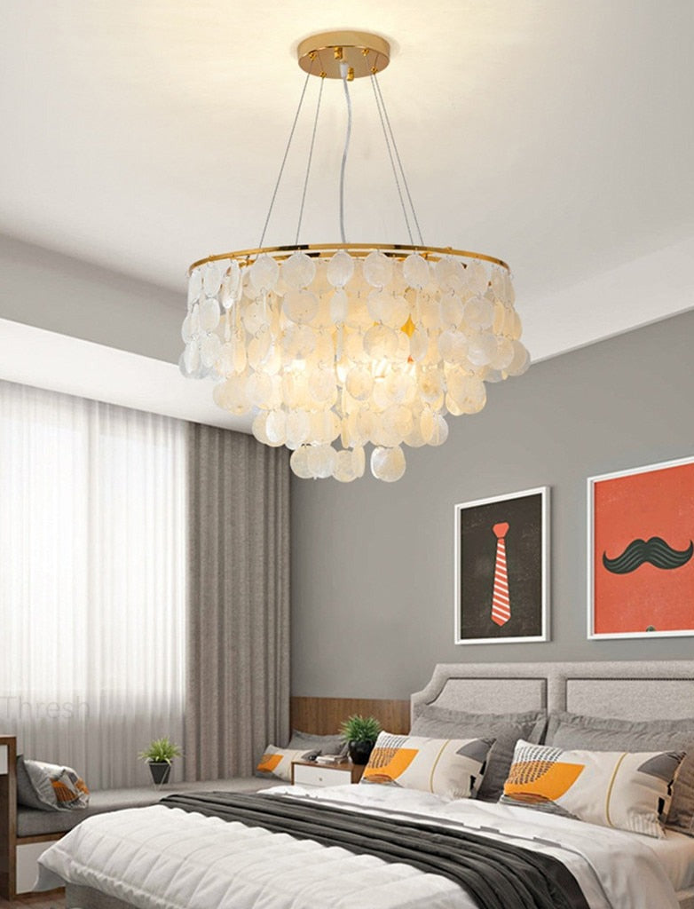 Loire Chandelier: Bedroom View