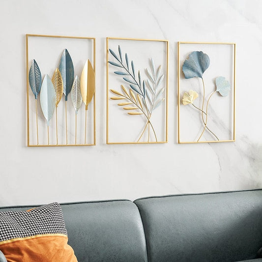 alt image 1 for Metal Leaf Wall Décor