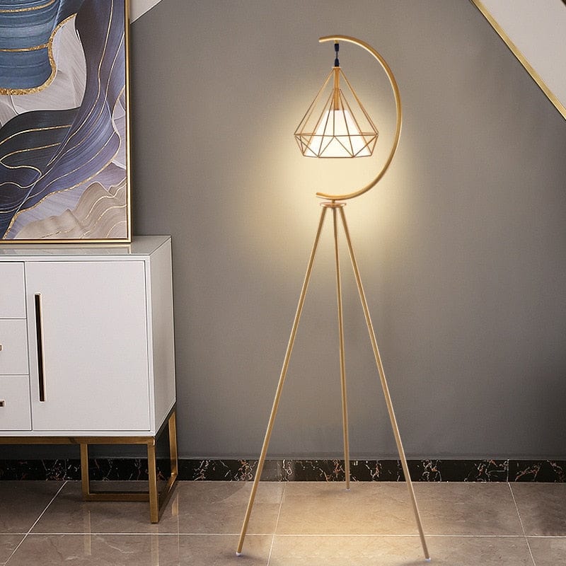 gold hanging lamp