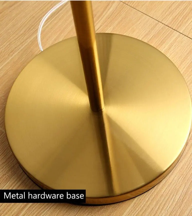 gold floor lamp