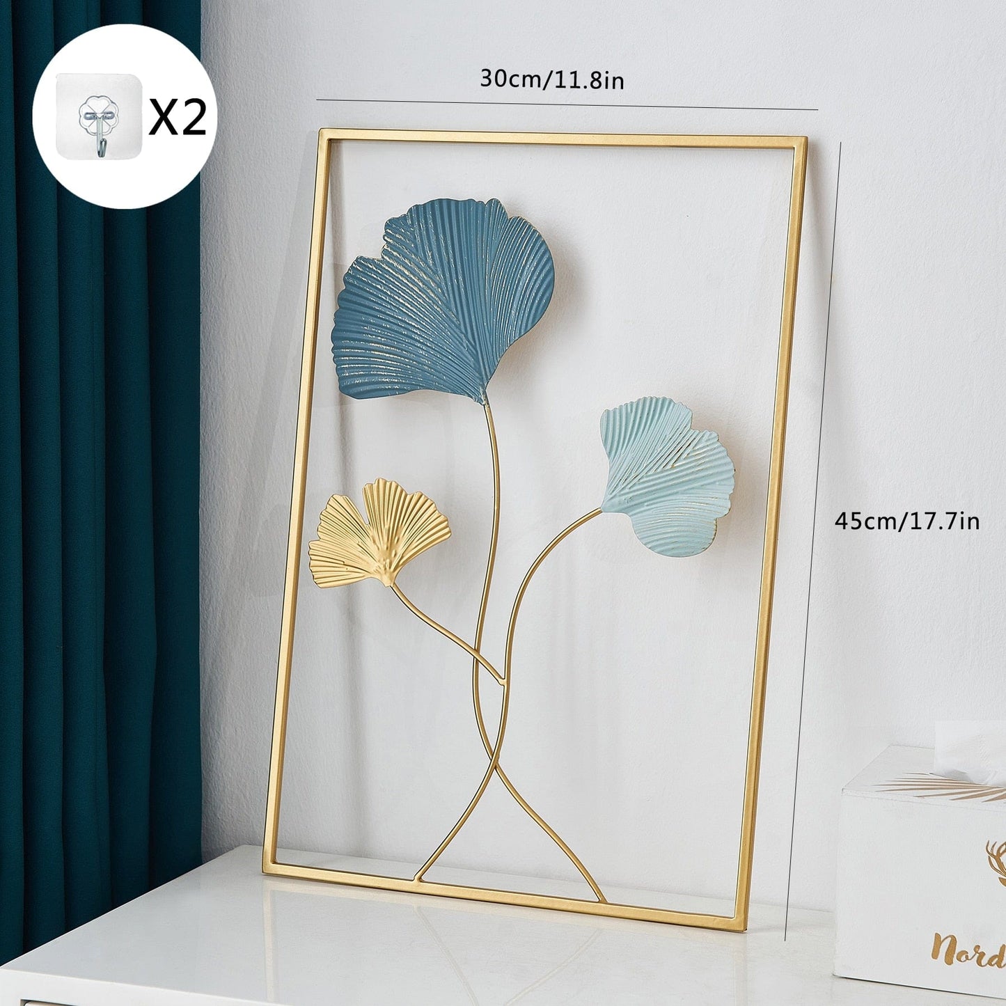 alt image 5 for Metal Leaf Wall Décor