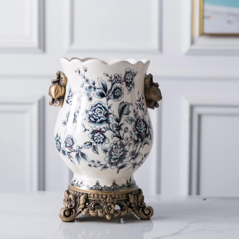 Painted Pottery Hull Art Vase