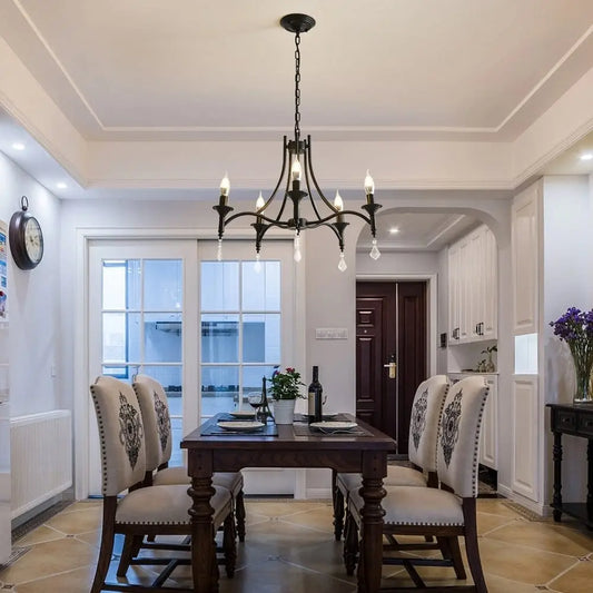 alt image 2 for Black Crystal Chandelier