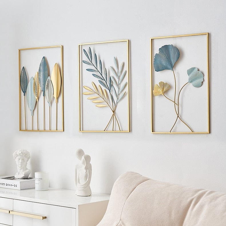 alt image 2 for Metal Leaf Wall Décor