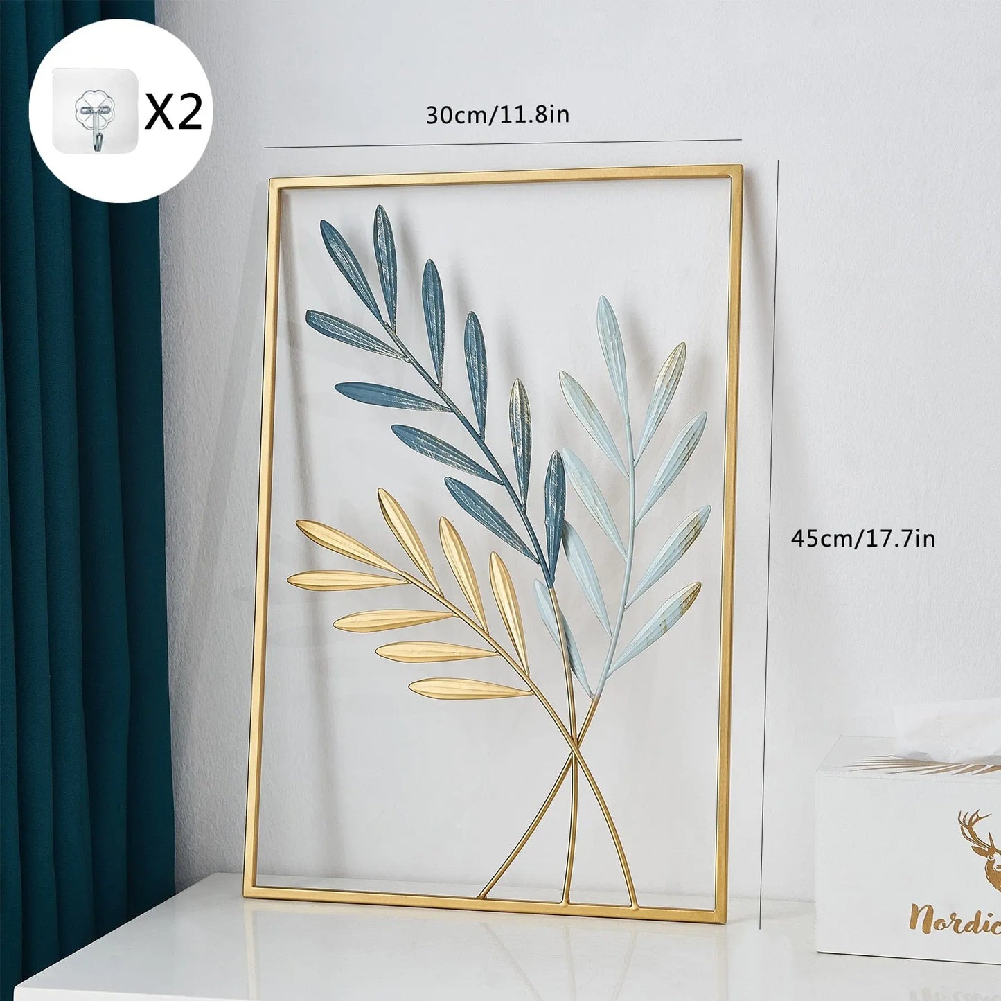 alt image 6 for Metal Leaf Wall Décor