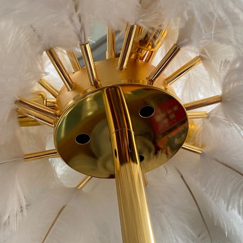 white gold floor lamp