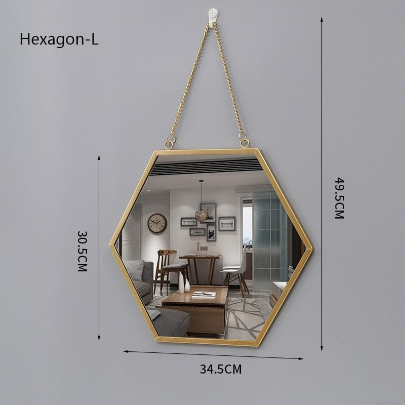 Gold Framed Bathroom Mirror