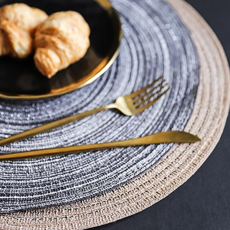 Solid Linen Placemat Coaster Pad