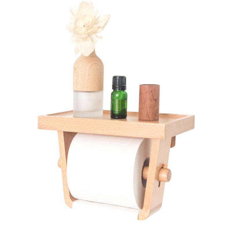 Wooden Toilet Paper Holder