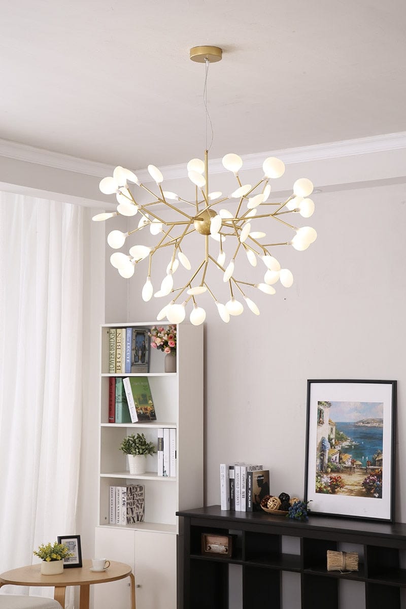 alt image 2 for Gold Flush Mount Chandelier