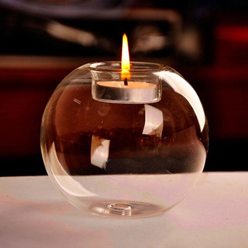 alt image 5 clear candle holders