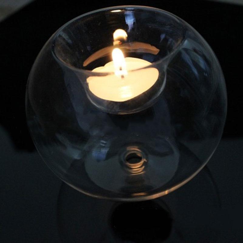 alt image 3 clear candle holders