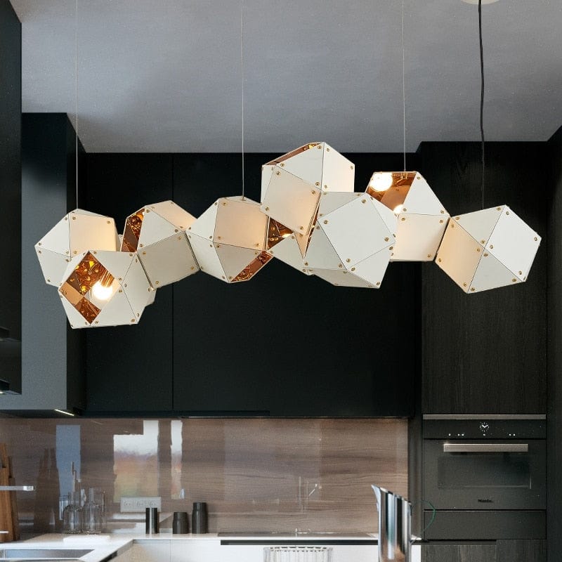 black and gold modern chandelier