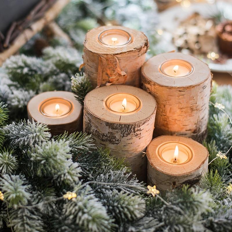 wooden candlestick